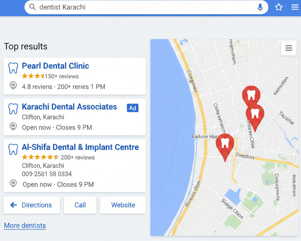 How Local SEO Works for Dentists? Best SEO services for dentists in Pakistan